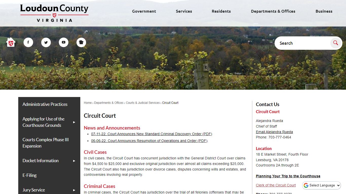 Circuit Court | Loudoun County, VA - Official Website